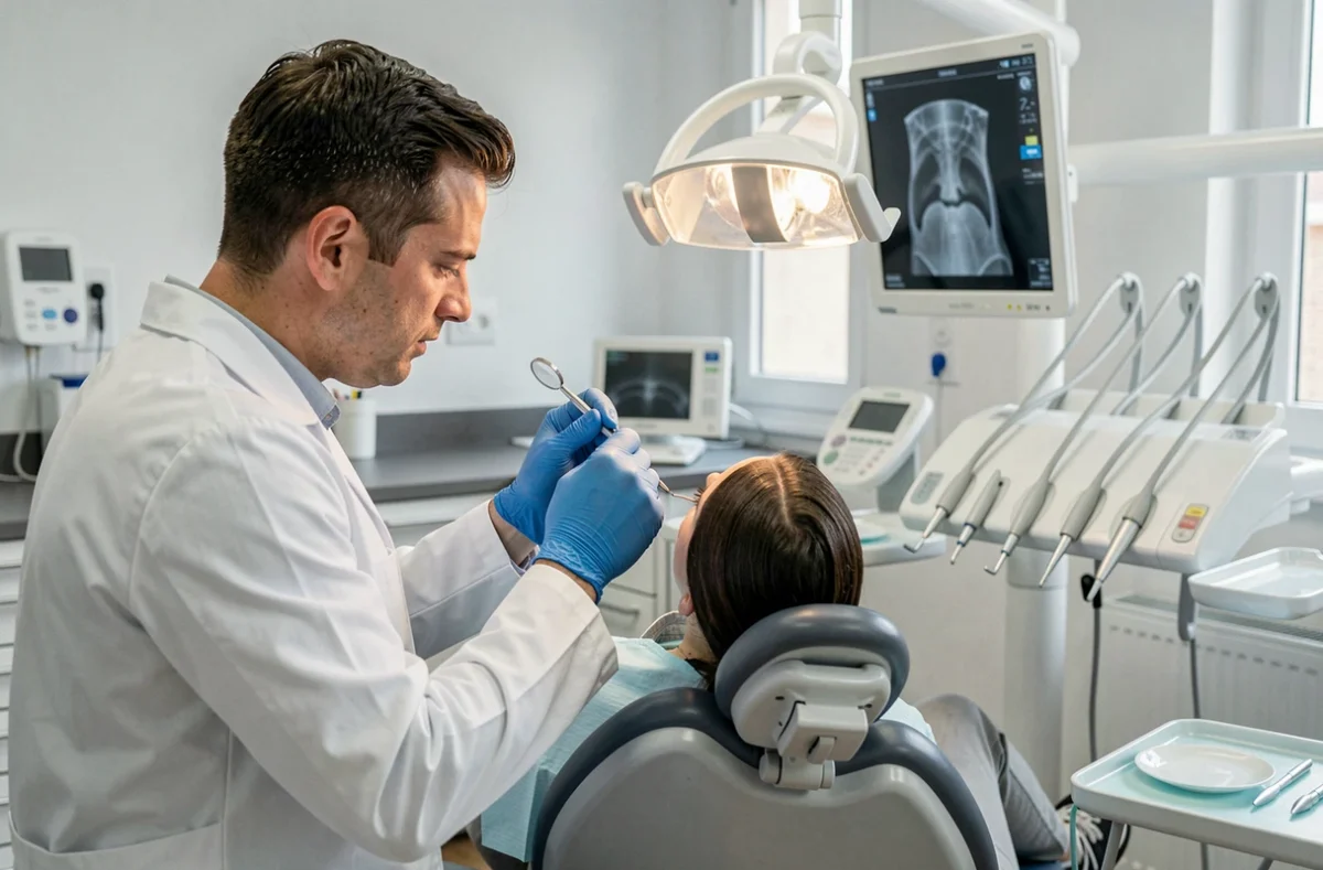 Dentiste en consultation dans le cabinet dentaire des Francs à Tourcoing