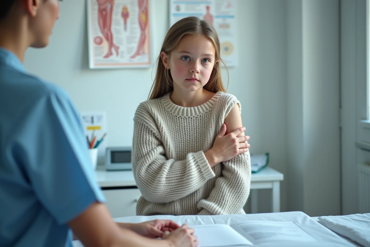 Fille adolescente lors d